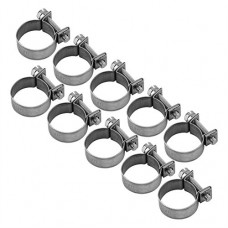 10pcs Assorted Hose Clamp Set  Stainless Steel Mini Fuel Line Pipe Hose Clamp Clip For Plumbing  Mechanical Applications 6mm-20mm Optional Size (18-20Mm) - B07DRGN4C4